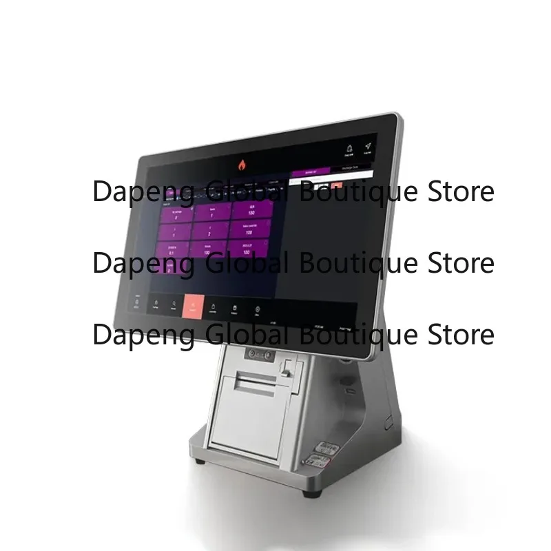 And-roid All-in-One Touch Screen POS System Sm-art Product with Integrated Ticket Printing Function