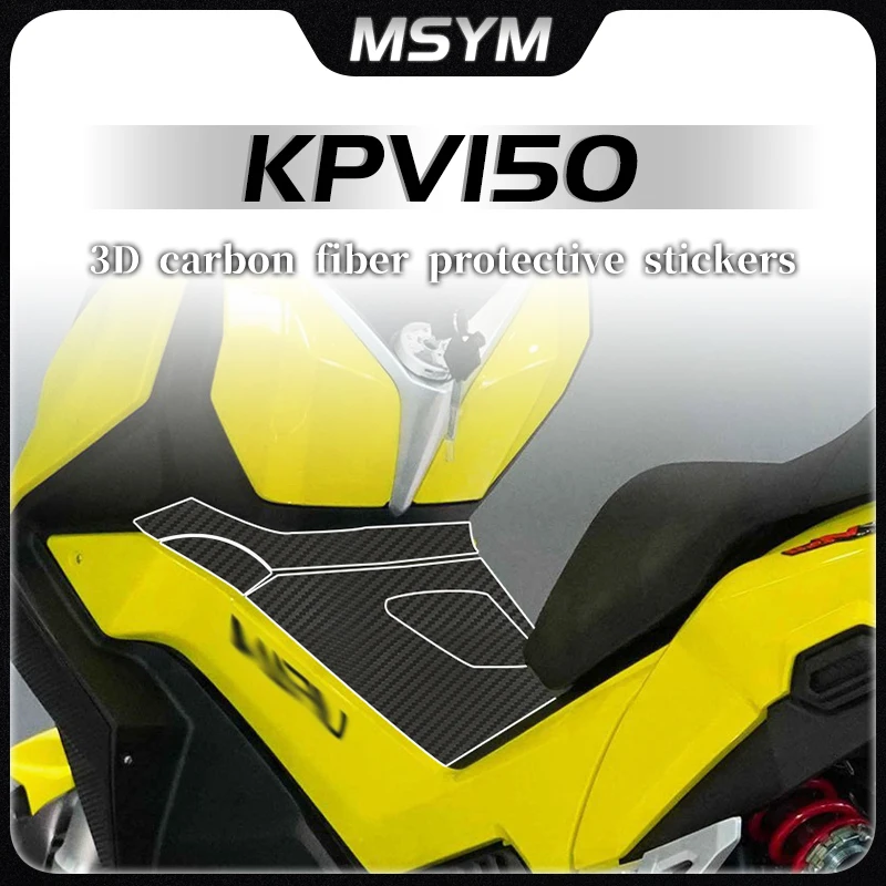 

For LIFAN KPV150 KPV 150 kpv150 3D Carbon fiber paint surface transparent protective film car sticker anti scratch modification