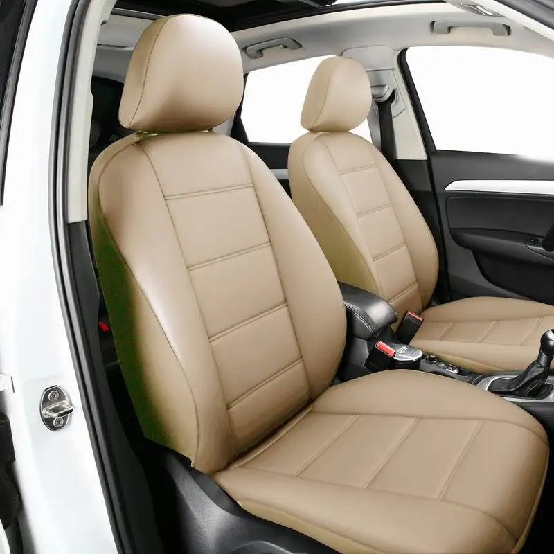 Coprisedili Auto 5 Posti Set Completo Impermeabile in Pelle Traspirante Universale