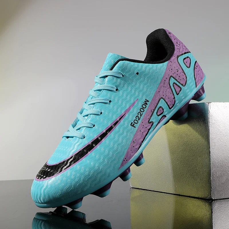 

New Men Soccer Shoes Cleats Outdoor Match Training Sport Football Boots Long Spikes Comfortable Adult Breathable Boys Non Slip