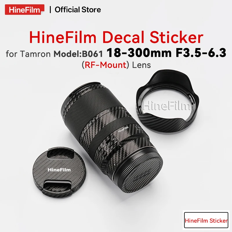 

Hinefilm Skin for Tamron 18-300 F3.5-6.3 for Canon Mount Lens Sticker 18 300 Wrap Cover 18300 Lens Protective Skin 18-300MM Skin