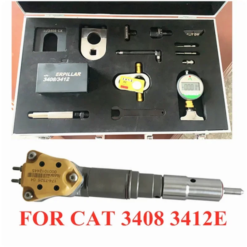 2025 hot sale For Cat 3408 3412e Common Rail Injector Clamp Disassmeble Solenoid Valve Measuring Tool Set