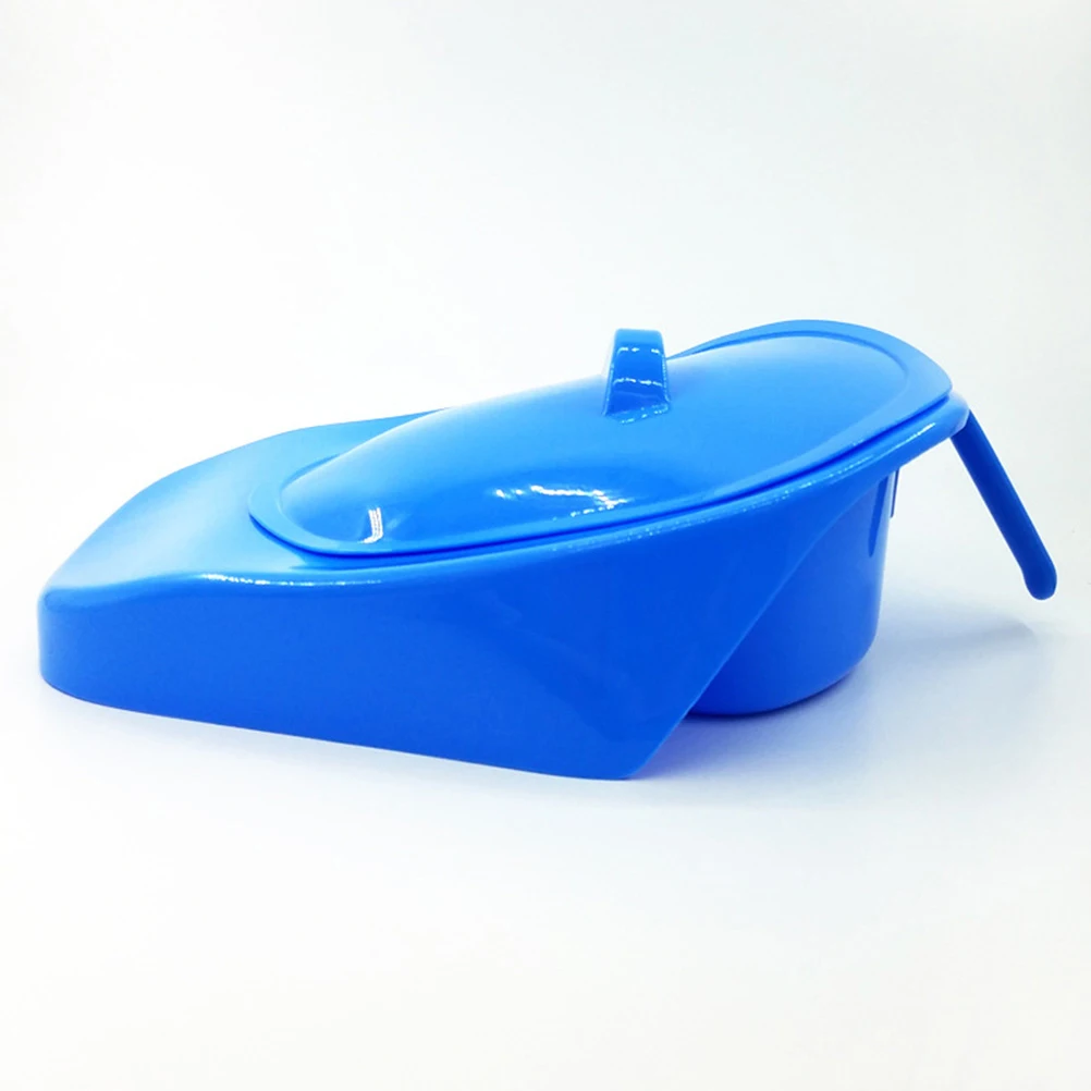 

1 шт. подножное судно с крышкой, горизонтальное подкодное судно для постельных принадлежностей, пожилых пациентов, портативный писсуар, устройство для ухода за недержанием