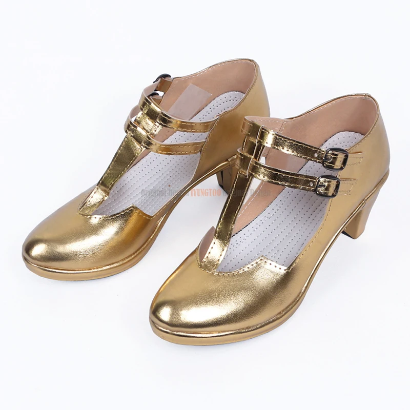 FGO – chaussures de Cosplay dorées ereshigal, sur mesure, sur mesure