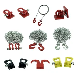 1/10 RC Crawler Car Metal Tow Hook Towing Chain Mood Pieces Decorate for Traxxas TRX4 Defender AXIAL SCX10 RC4WD YIKONG Diy Parts