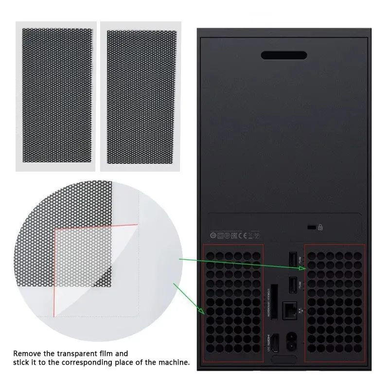 Anti Dust Filter Cover For Xbox Series X Console Cooling Fan Dustproof Cover Thumbstick Grip Caps For Xbox Series X Accessories image 5