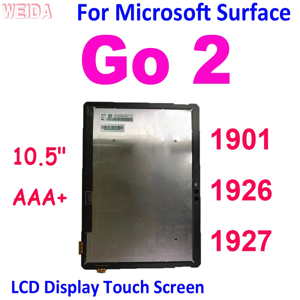 

10.5" AAA+ LCD For Microsoft Surface Go 2 Go2 1901 1926 1927 LCD Display Touch Screen Digitizer Assembly for Surface Go 2 LCD