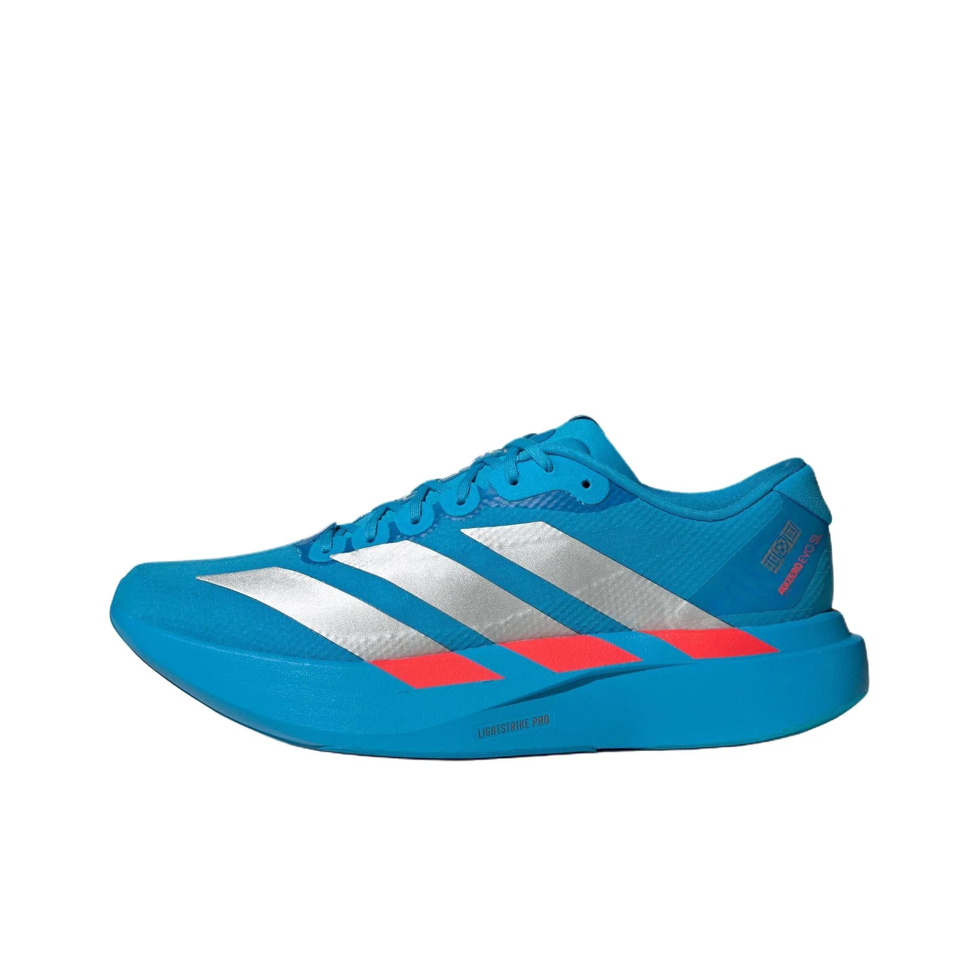 Adidas Adizero Evo SL Fabric Height Increasing Running Shoes Women's Blue Silver JR4729