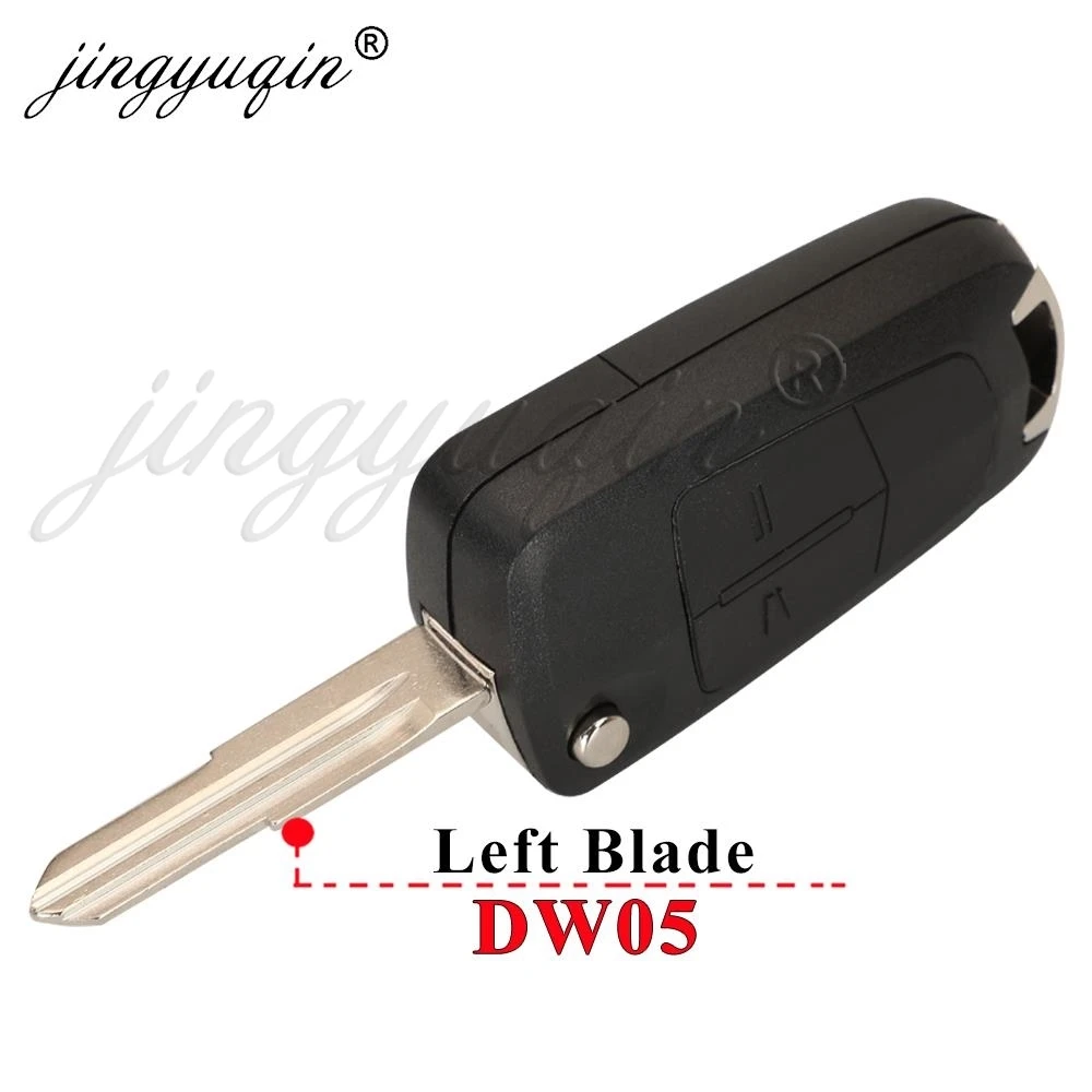 jingyuqin DW05/HU46 Flip Car Key Shell for Opel Antara AMPERA Chevrolet Epica 2 3 Button Auto Fob Folding Key Blank Housing Case