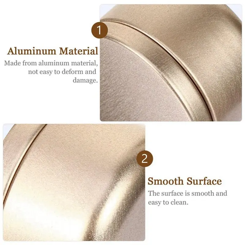 ABVG-72 Pcs Candle Jar Decorative Labels Empty Storage Tins Candle Tin Can Candlestick Holders Round Tin Containers, A
