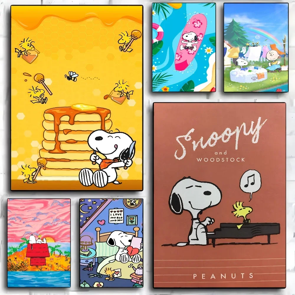 

1pc Snoopy DIY Sticky Poster Fancy Wall Sticker For Living Room Bar Decoration Wall Decor