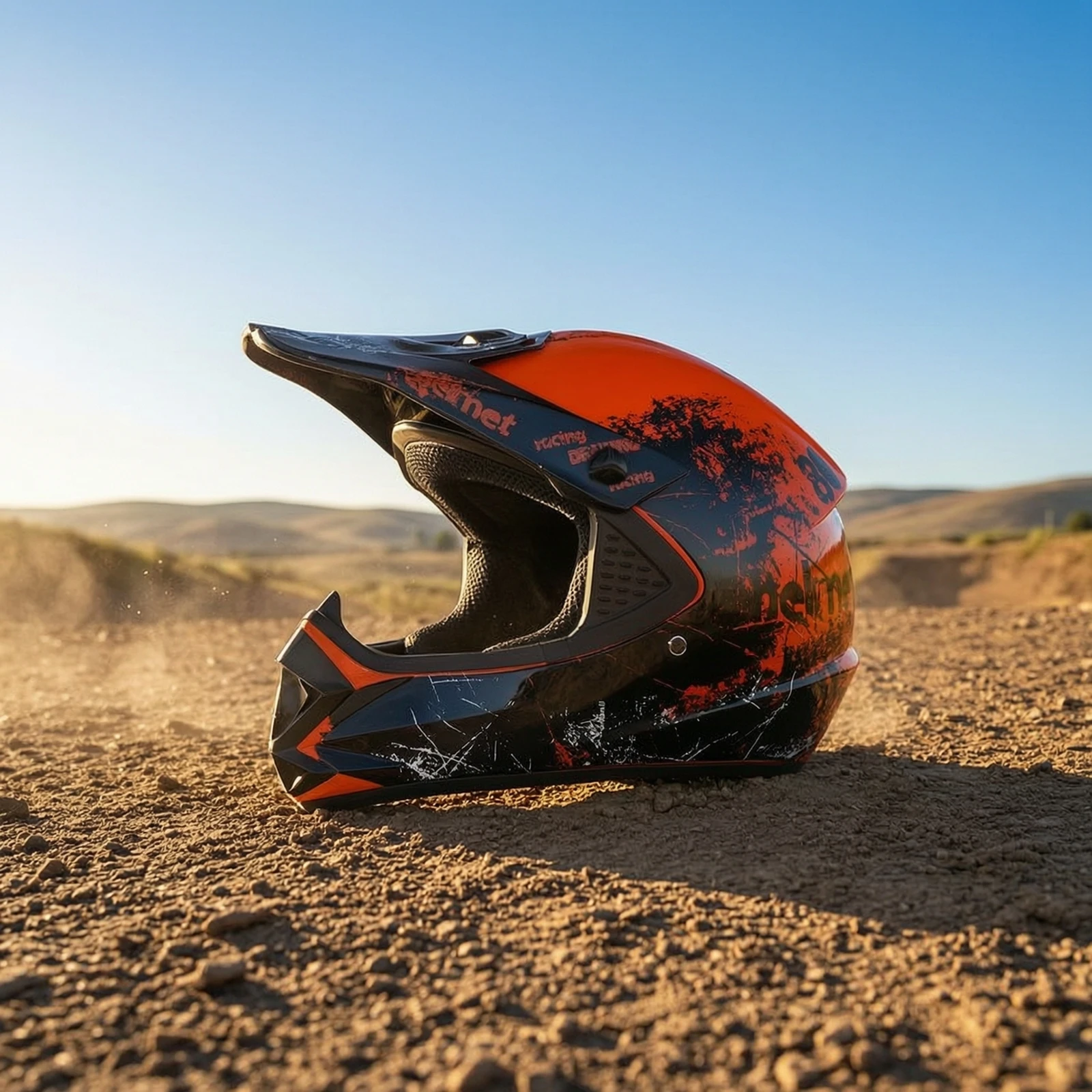 Motocross Helmet Ventilation Full-Face Helmet Safety-Enhancing Breathable for Motorcyclists, Downhill Riding