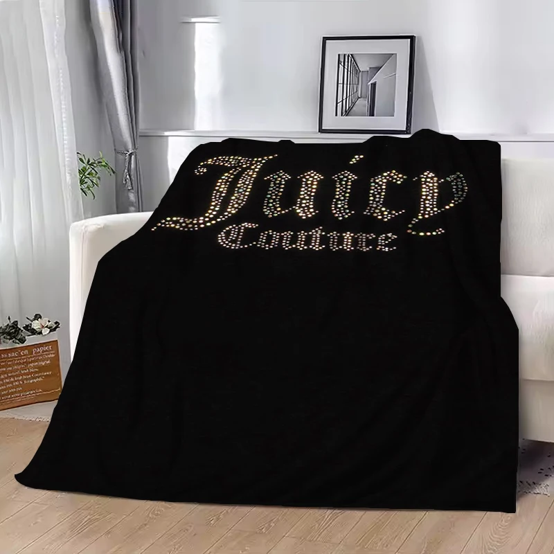 Fashion J-Juicy Cool C- Couture Anime Cartoon Throw Blanket Plead Cover Office Soft Plaid With Print Catnap Sofas Blankets Down