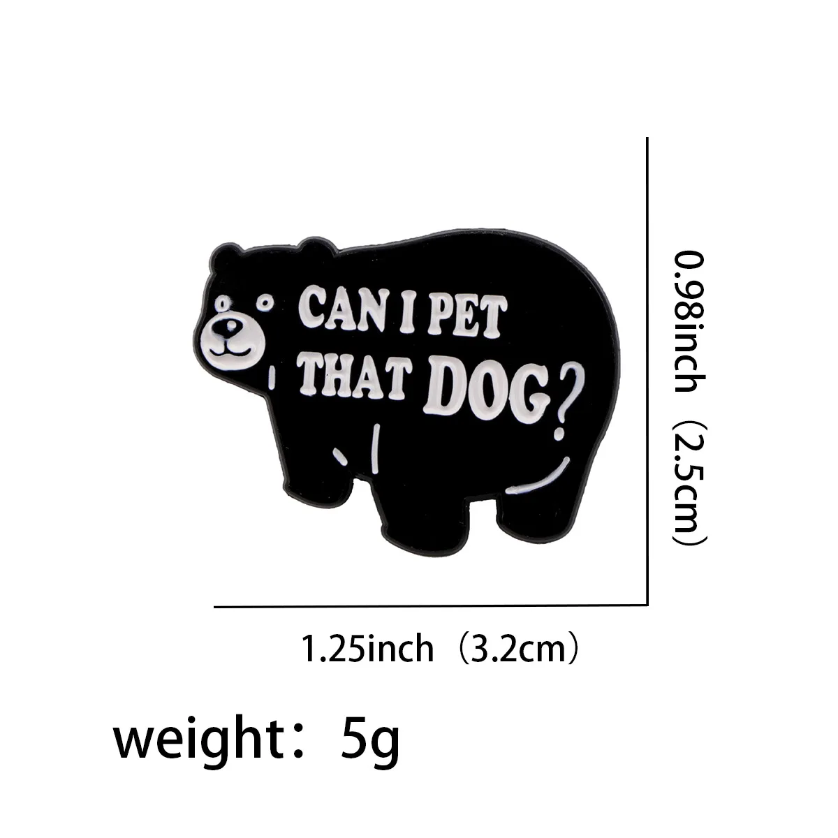 Enamel Pins Bear Quotes Funny Quotes Brooches For Women Lapel Pins Badge on Backpack Costume Accessories Animal DIY Jewelry Gift