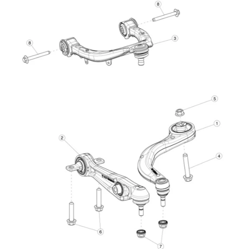 Front Lower Suspension Control Arm For Tesla Model 3 Y 2012-2022 Lower Bend Arm