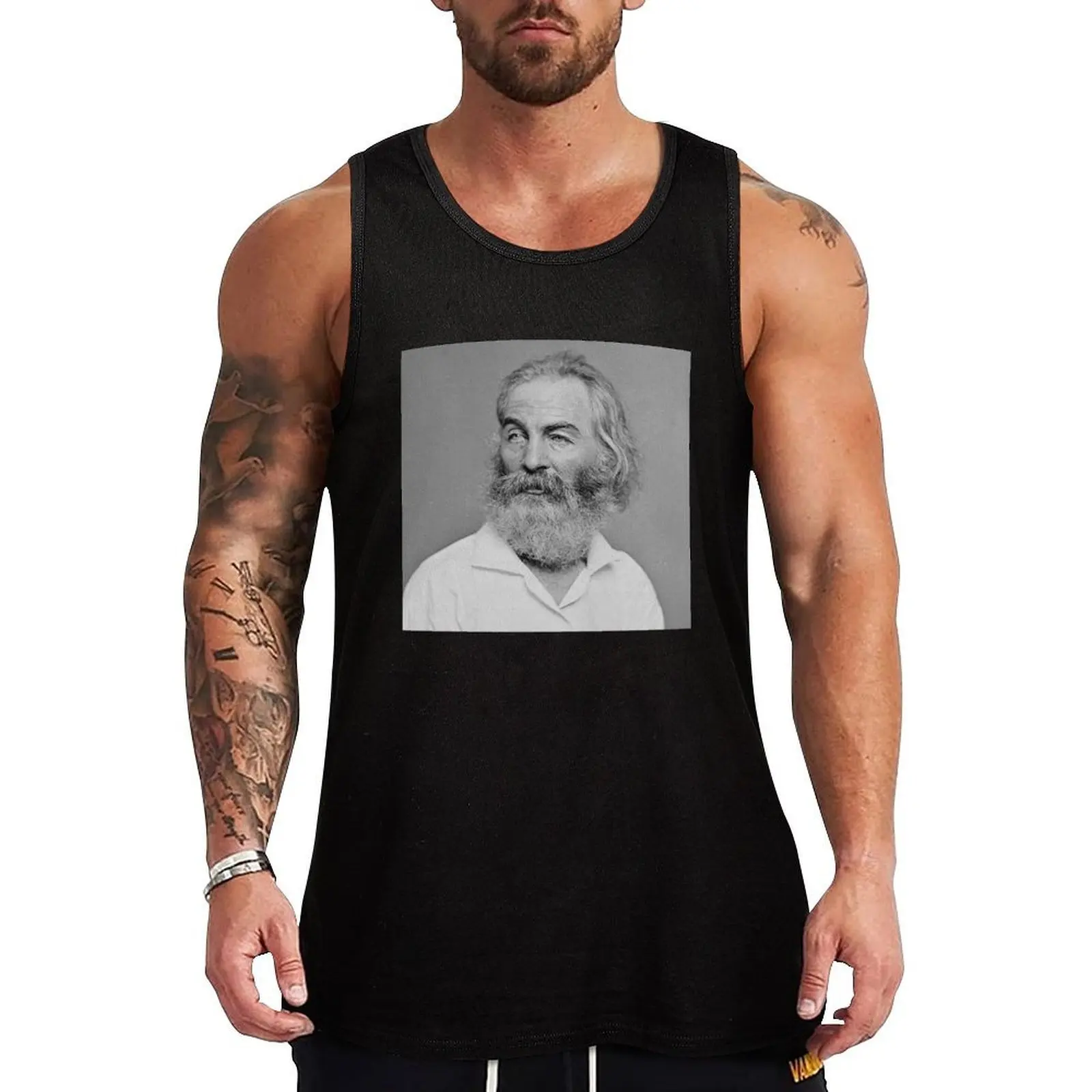 

Essayist Walt Whitman Tank Top Male clothes anime t-shirts singlet for men Sportswear for men
