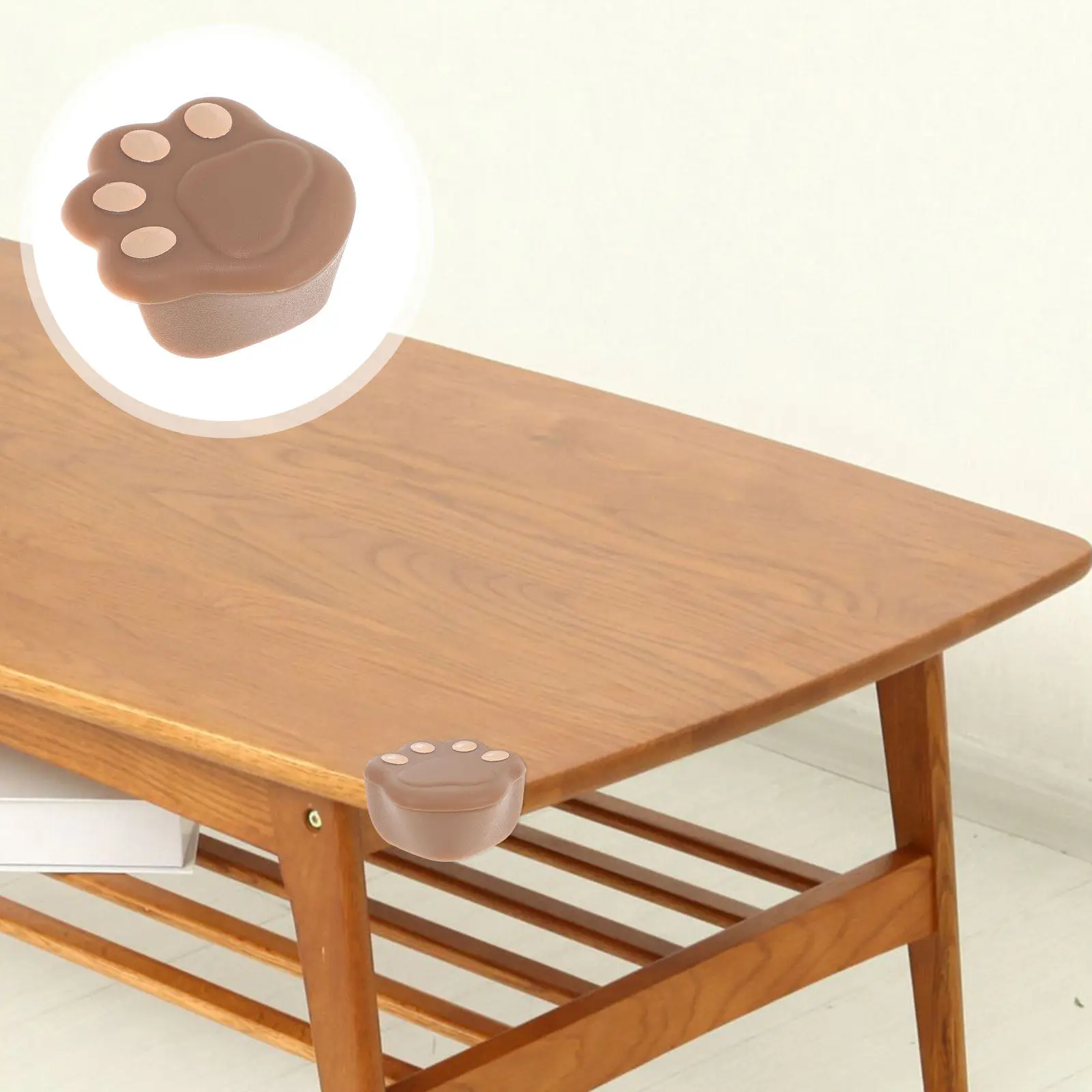 

4pcs Corner Protectors Silicone Table Edge Guards Baby Safety Bumpers For Furniture Wood Metal Glass Thickened Adhesive No