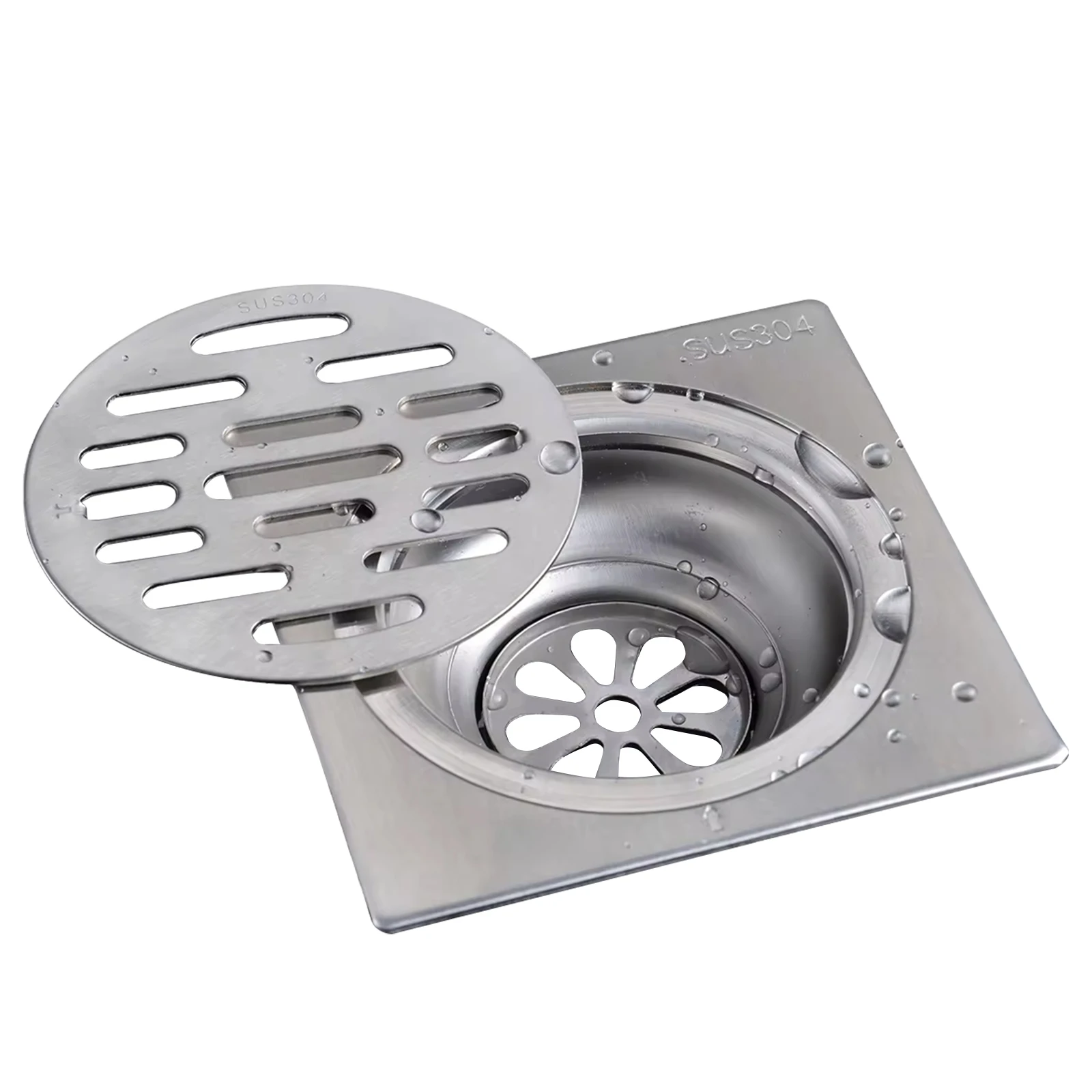 

Bathroom Drainage And Sewage Discharge Device Bathroom Accessories 304 Stainless Steel Floor Drain