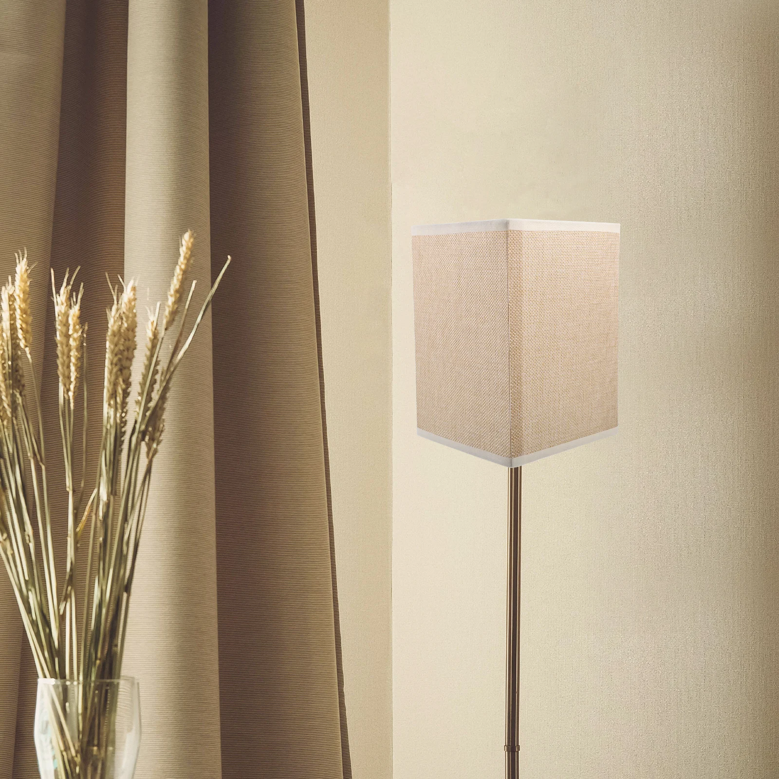 

Square Lampshade Decorative Shades Replacement Lampshades for Table Modern Iron Frame Rustic