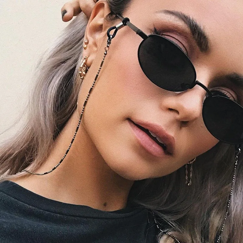 Metal Glasses Chain Glasses Rope Mask Chain Hanging Rope Hanging Neck Anti-loss Mask Multi-purpose Pendant Chain Lanyard