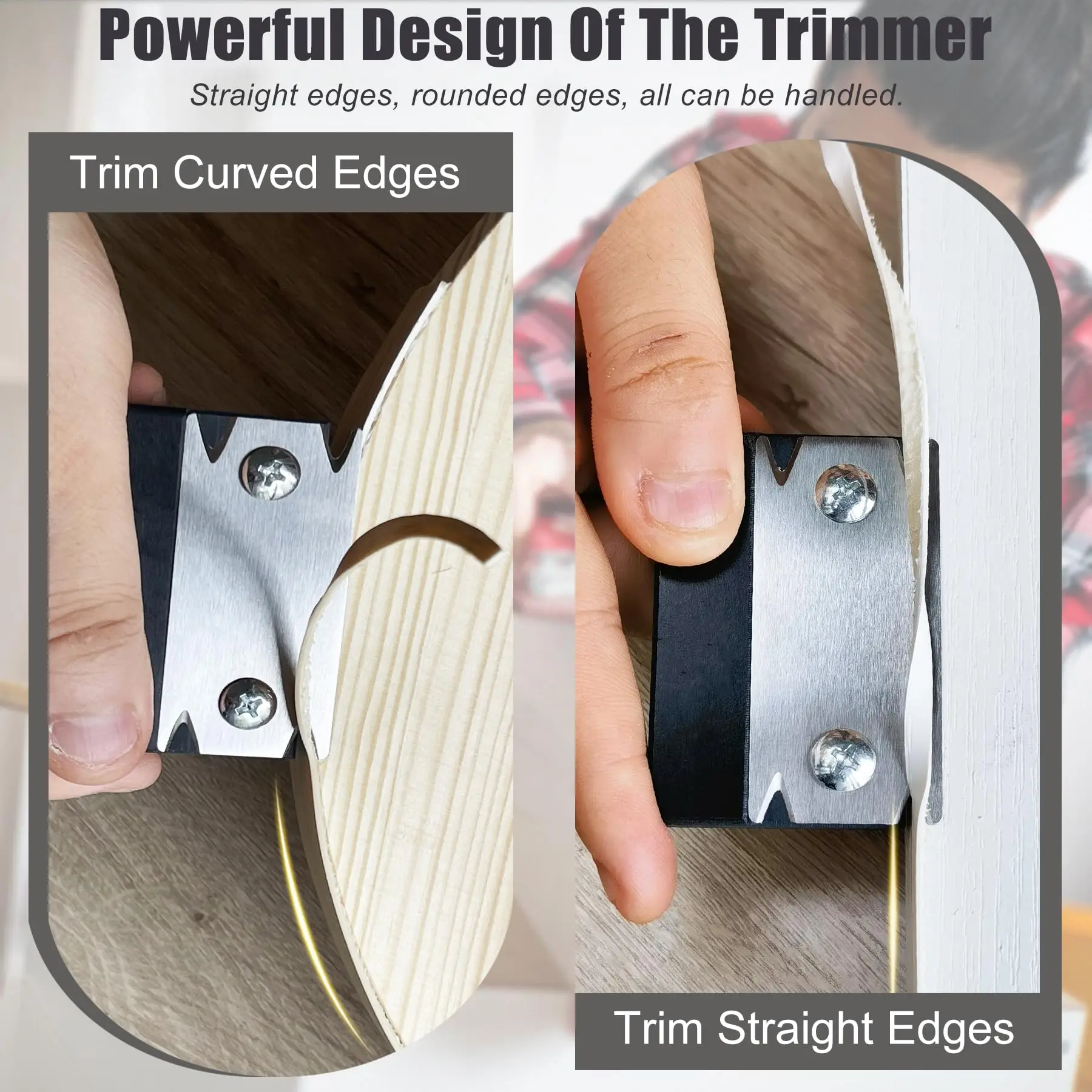 Trimmer Wood Chamfering Fillet Scraper Board Deburring Tool Trimming knife Woodworking Edge Corner Planer Specialty Edge Banding view 3