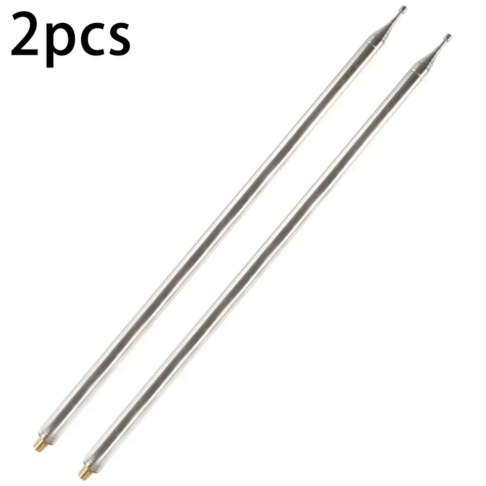 

2Pcs 5.6M 201 Stainless-Steel Whip Antenna Pull Rod For HF Radio Positive V For DIY Shortwave Antenna Antenna Parts