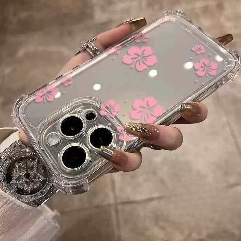 

For Samsung Galaxy A40 A36 A35 A34 A33 A32 A31 A30 A30S A26 A25 A24 A23 A22S A22E A21S A20 4G 5G Phone Case Pink Flowers Cover