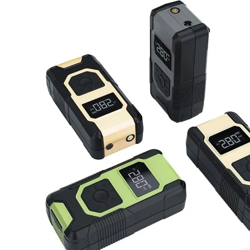 

Беспроводной воздушный компрессор, 10-секундный цифровой монитор накачки, 5 предустановленных режимов для шин, мотоциклов,