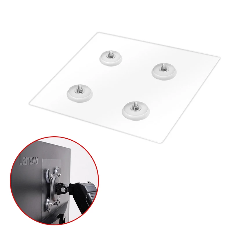 Desktop LED LCD Monitor Holder Arm Extension VESA Adapter Fixing Fixed Bracket Display Bracket No Mounting Hole