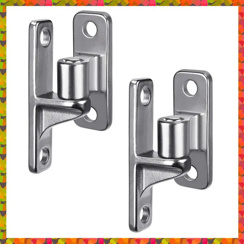 Promotion! Stainless Steel Gate Hinges, 2Set Wall Mount Gate Hinges For Farm Gates, With Non-Welding Chain Link Fence Parts 5/8I
