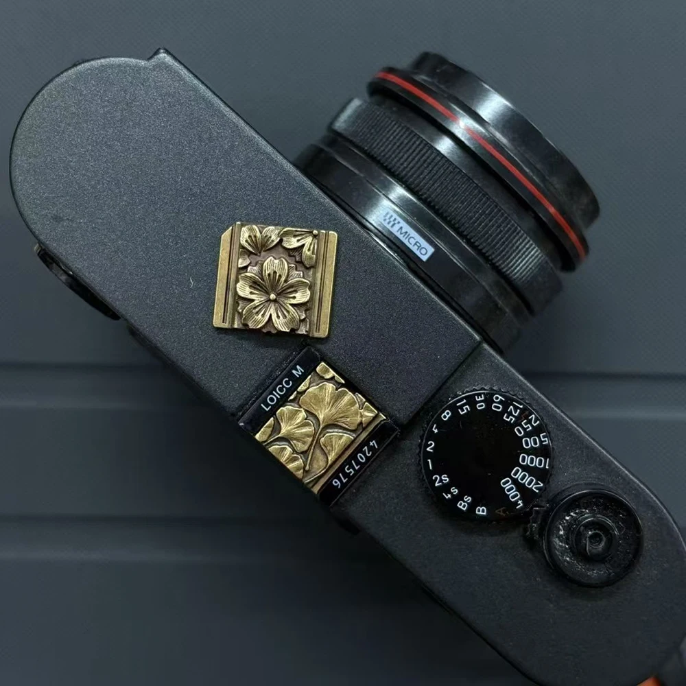 Handmade Metal Shutter Button Hot Shoe Cover Retro for Fuji XT4 XT5 XT50 XE4 XT30 Nikon Leica Q3 M11 Panasonic S9 Camera Phoenix