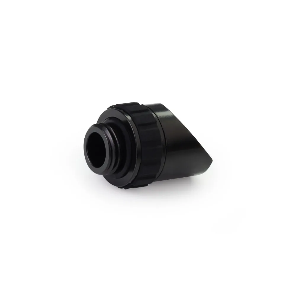 Alphacool Apex Grip Adapter 45° OT/IT G1/4 Rotatable Fittings For Modern Custom Water Cooling System,Black,Silver