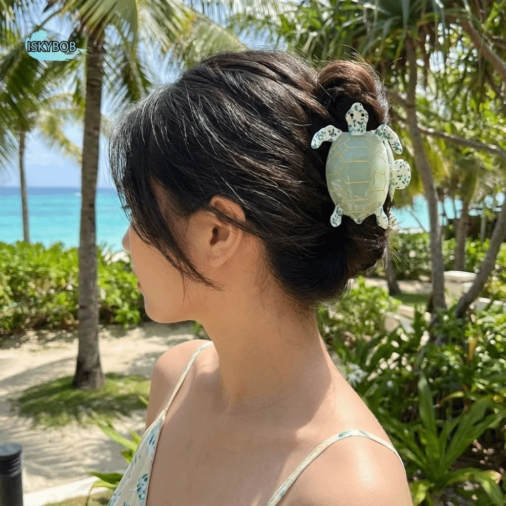 

Fashion Acetic Acid Acetate Turtle Hair Claw Sea Creature Cartoon Animal Hair Clip Grab Clip Headdress Big Shark Clip Girl