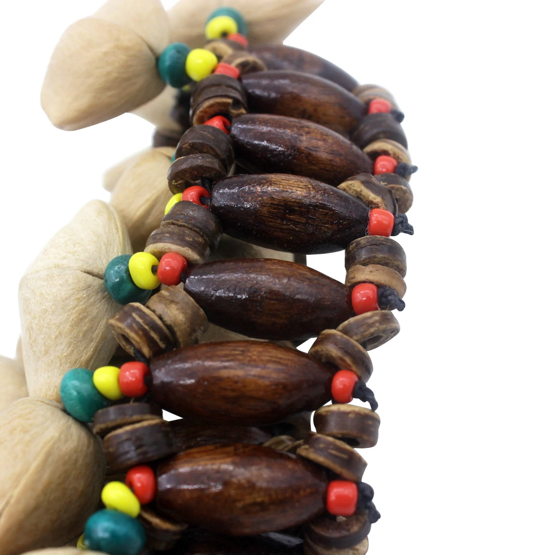 Handbells Handmade Nuts Shell Bracelet Handbell for Djembe African Drum Conga Percussion Accessories Gift Musical Instrument