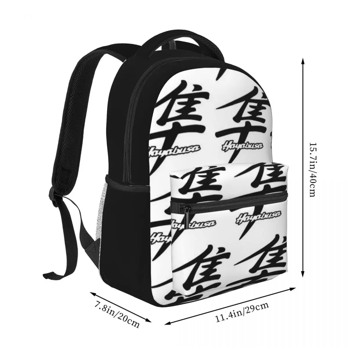 Samurai Hayabusa Japan Women Men Backpack Boys Girls Bookbag Bag Student Teenager Children Knapsack Schoolbag Rucksack 16inch