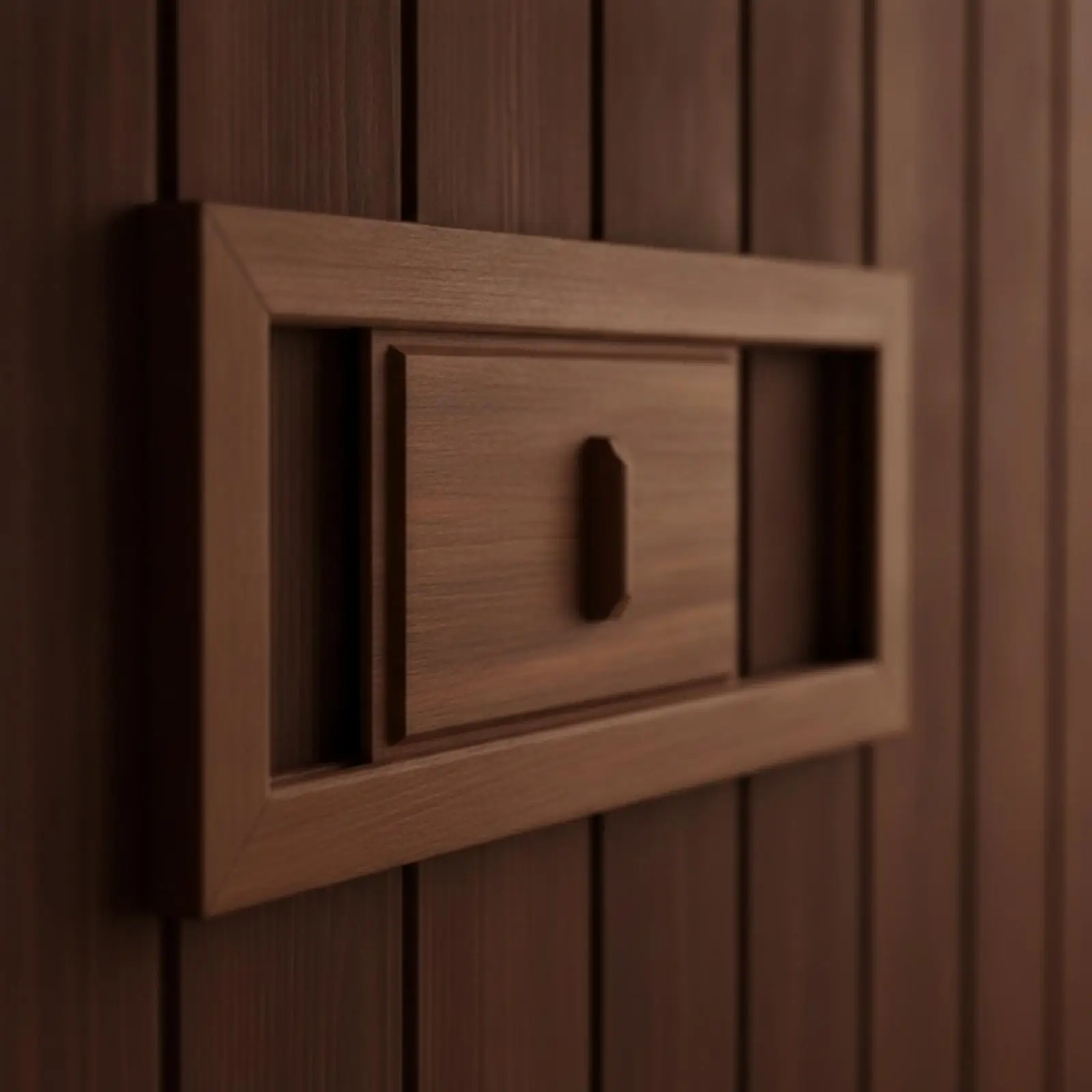 Sauna Vent with Sliding Shutter Easy to Clean Sauna Air Vent with Pull Handle Heat-Resistant Adjustable Sliding Ventilation