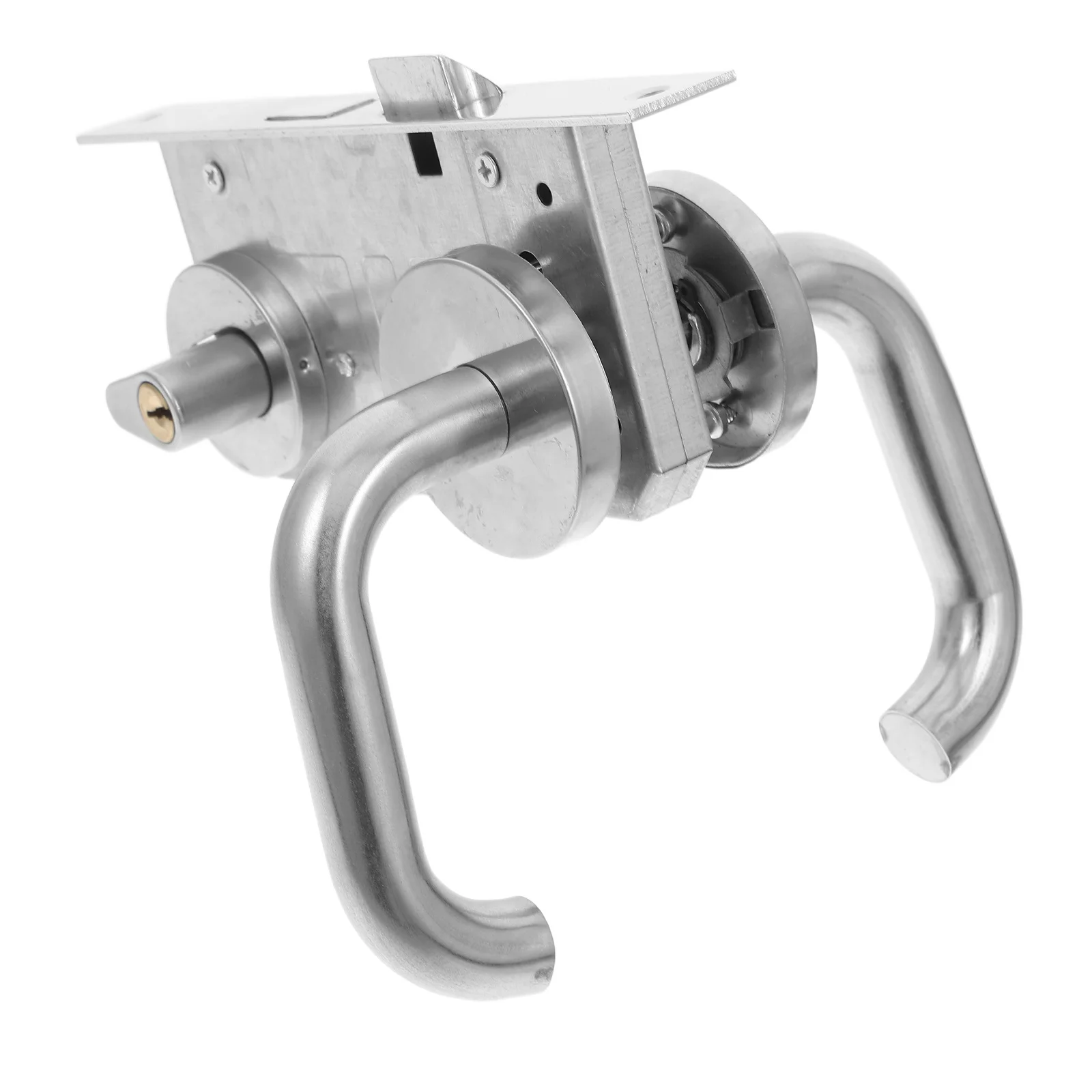 

1Set Stainless Steel Fireproof Safety Lock for Emergency Escape Anti-Theft Door Security Heavy Duty Lever Handle for Corridor