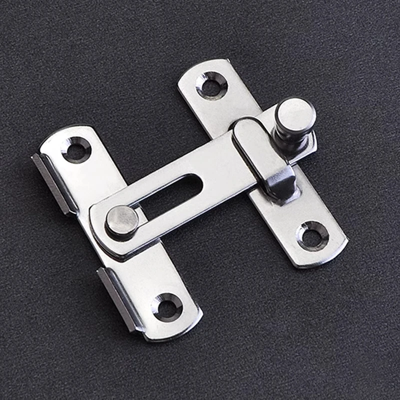 1Pcs Furniture Fittings Metal Gate Buckle Screws Padlock Clasp Window Catch Lock Hasp Cabinet Catches Door Bolt