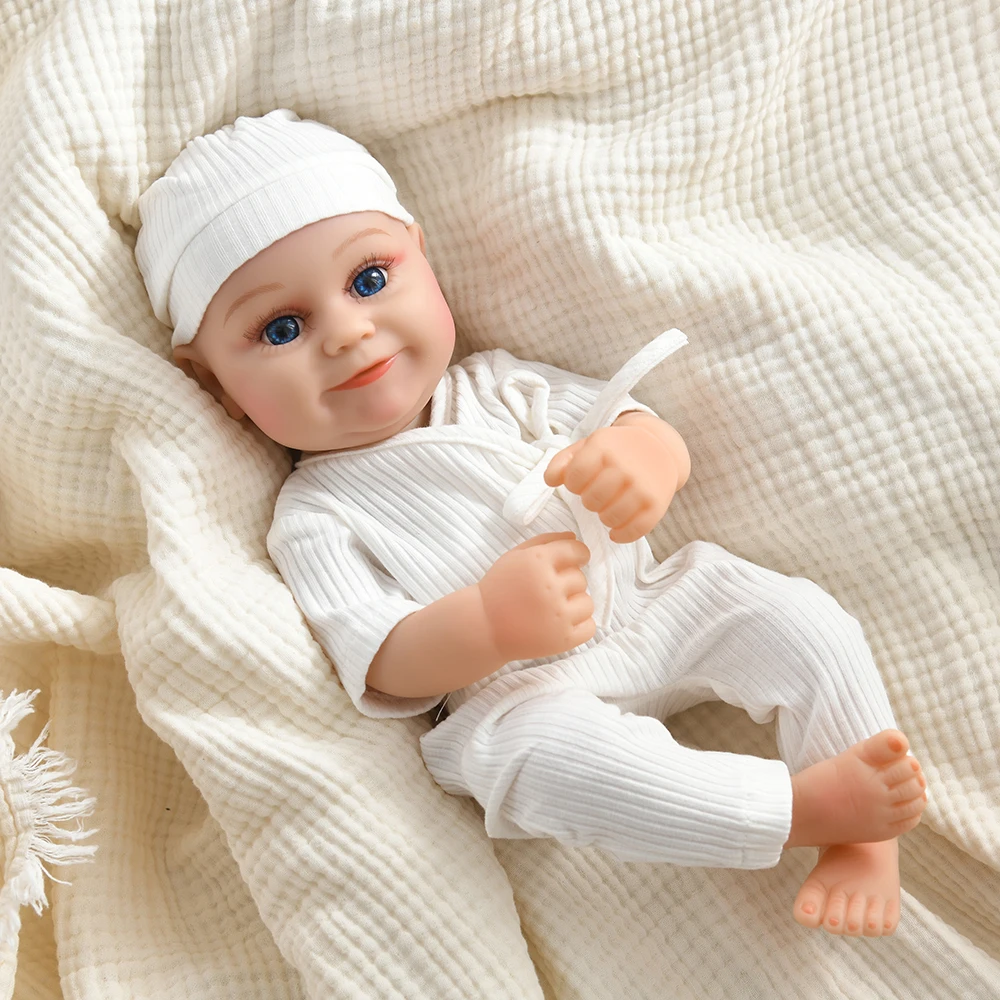 15.74 بوصة 40 سنتيمتر تولد من جديد دمية طفل مادي كامل الجسم لينة الفينيل دمى طفل اللعب نابض بالحياة بيبي تولد من جديد ألعاب الدمى فتاة هدية عيد ميلاد #4