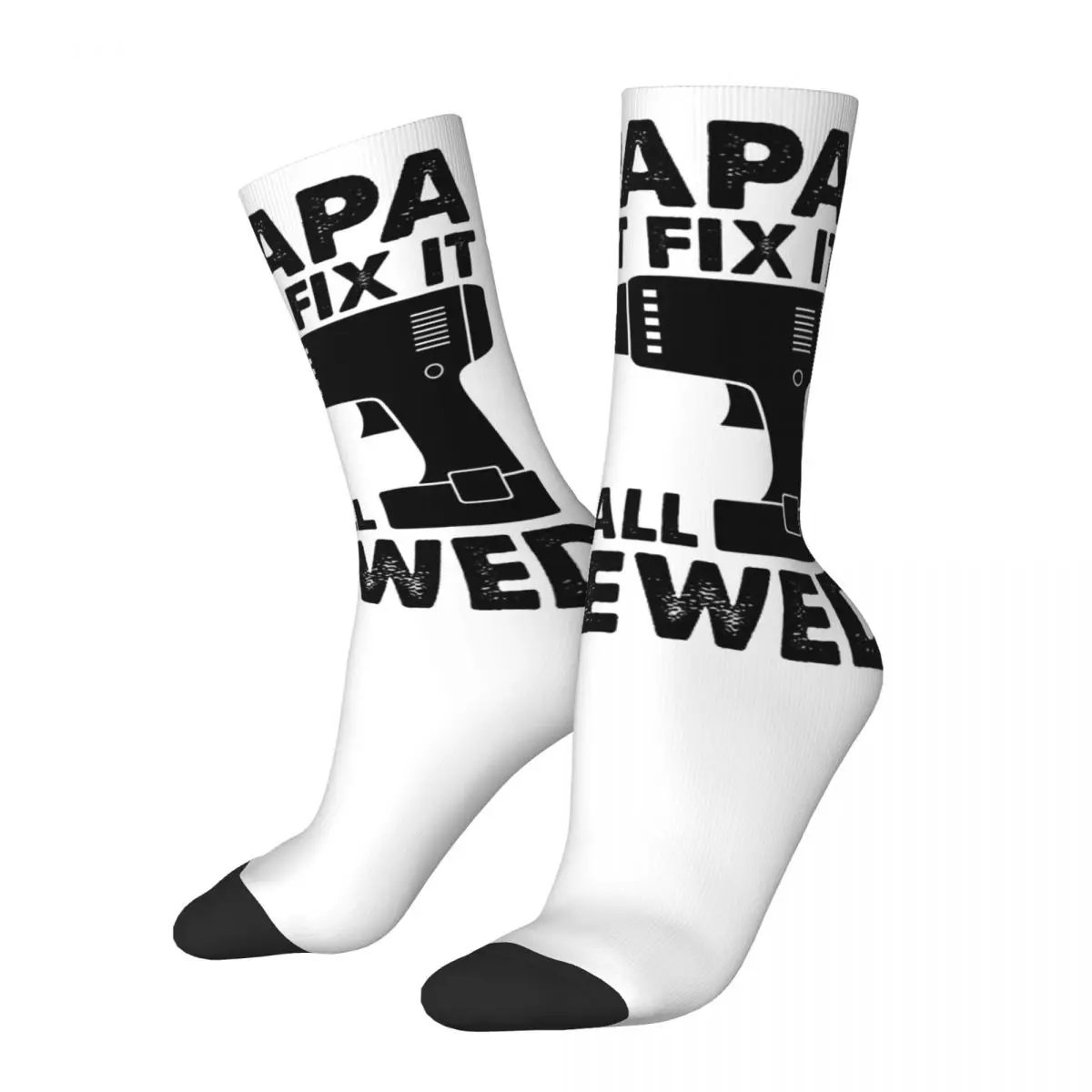 If Dad Can't Fix It We're Screwed Men Women Socks,Motion Beautiful printing Suitable for all seasons Dressing Gifts