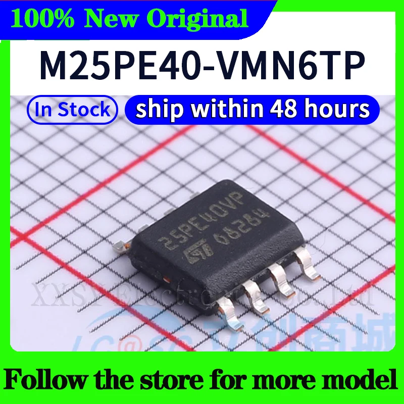M25PE40-VMN6TP M25PX80-VMN6TP M25PE10-VMN6TP M25PE40-VMN6P M25PE40-VMW6TG Em estoque 48 horas de envio