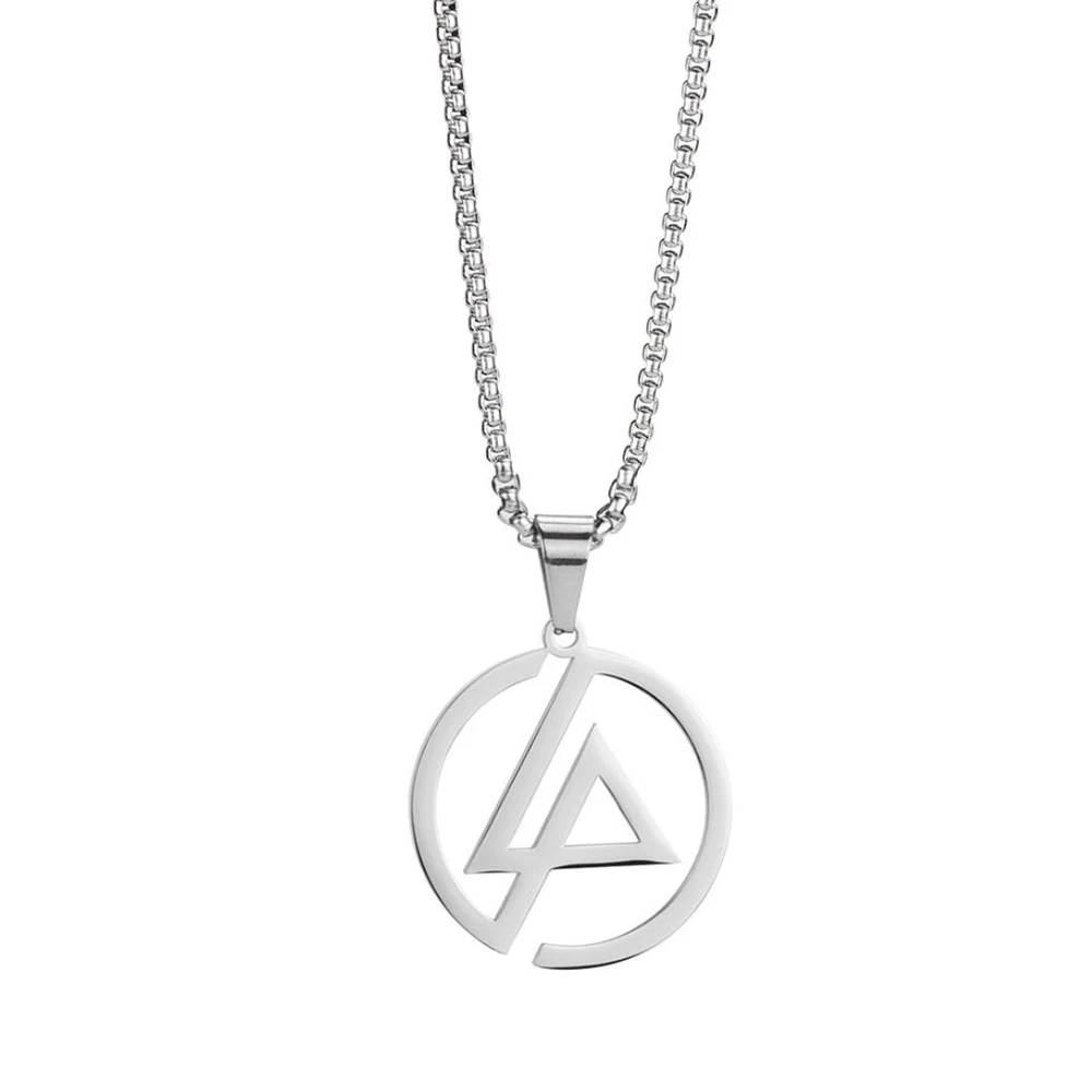 Stainless Steel Punk Rock Numb Fashion Pendant Necklace Round Circle Jewelry Gift For Him