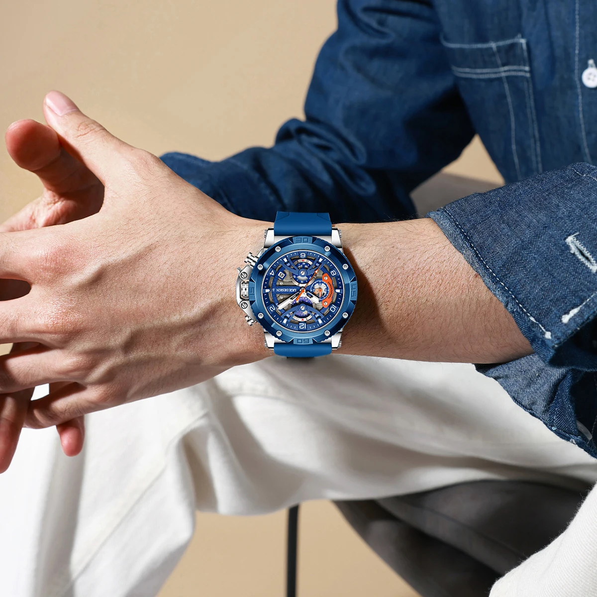 Relógio Masculino LIGE Esporti - Smartwatch Branded Watches For Men avaliação e preço