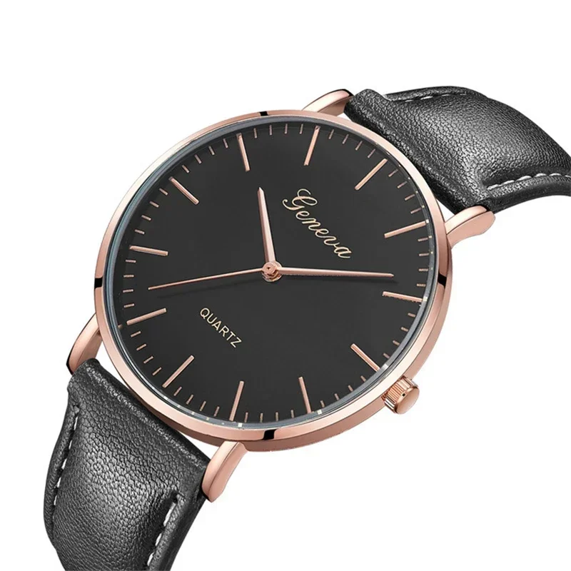 

Minimalist Men's Fashion Watches Simple Men Business Leather Quartz Watch Gold Sliver Dial Wristwatch relogio masculino