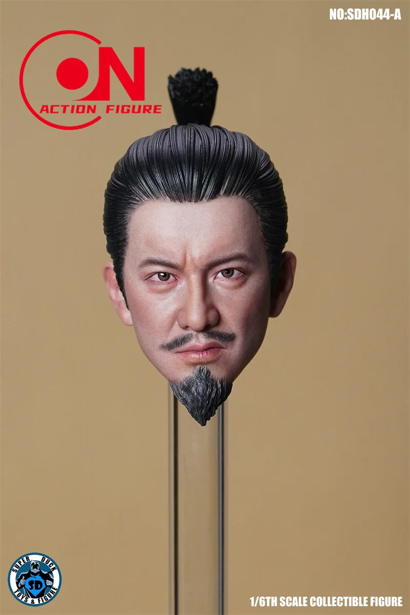 Super Duck 1/6 SDH044 Kimura Takuya Head Sculpt Japanese Samurai Head Carving Model Fit 12'' Male Soldier Action Figure Body