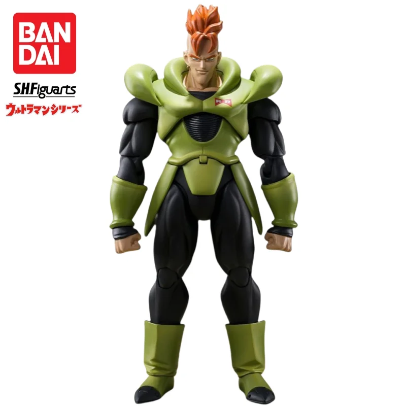 

In Stock Bandai S H Figuarts Original Dragon Ball Android 16 Doll Brand New Boxed Action Figure Anime Characters Model Garage
