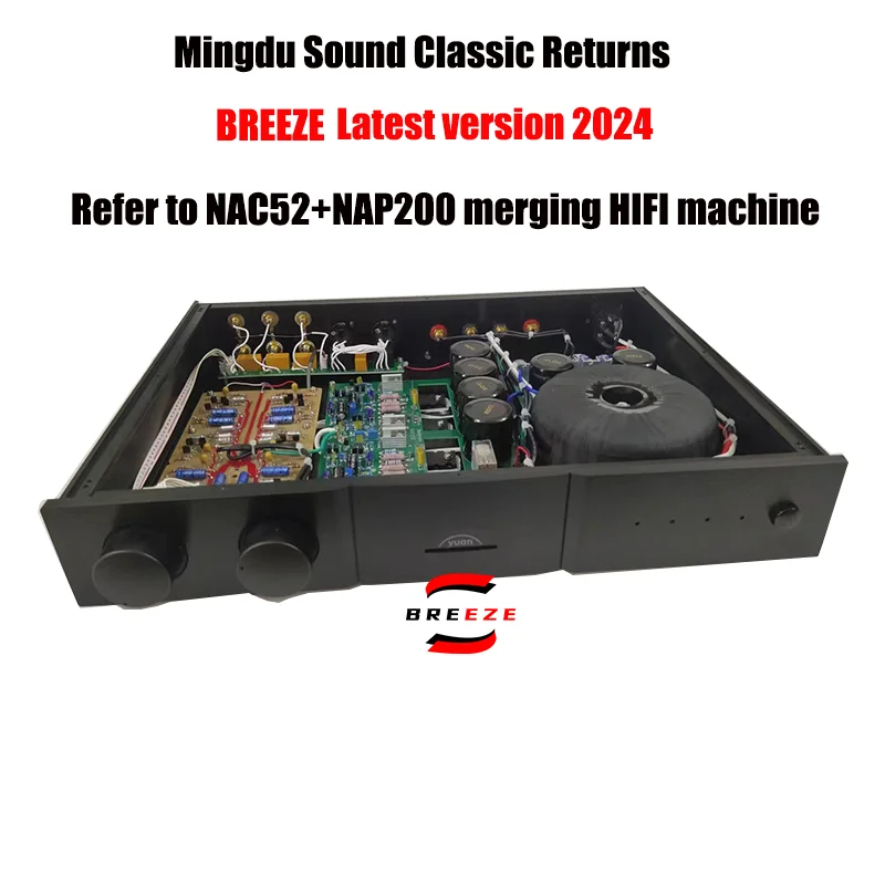 

BREEZE 2024 Latest Reference Ming (NAC52 and NAP200 Lines) Combined HIFI Amplifier Yuan 250DR Amplifier Classic Sound Quality