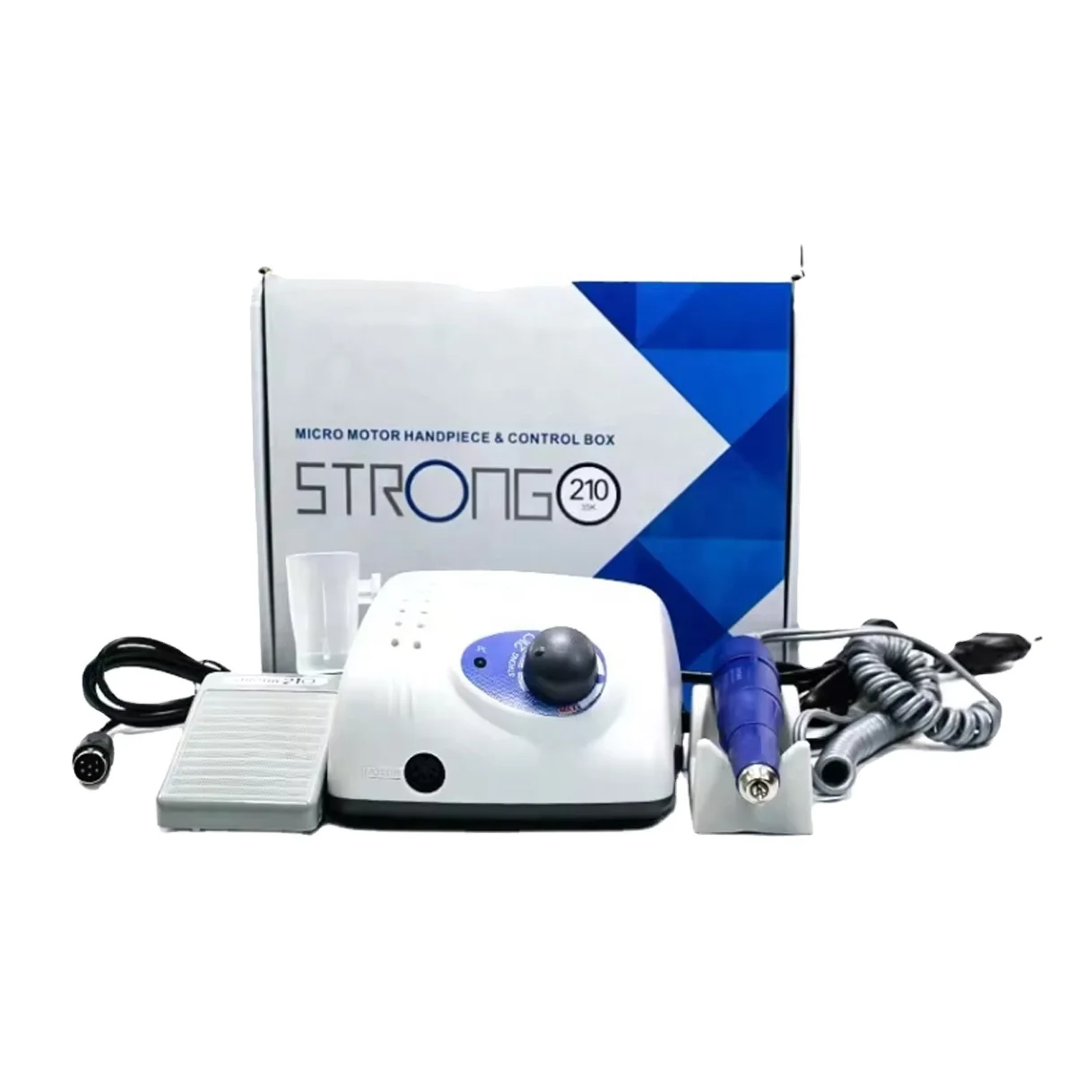 Powerful Drill Strong 210 105L Micro Motor 40000rpm  Jewelry Polishing Engraving Machine Professional