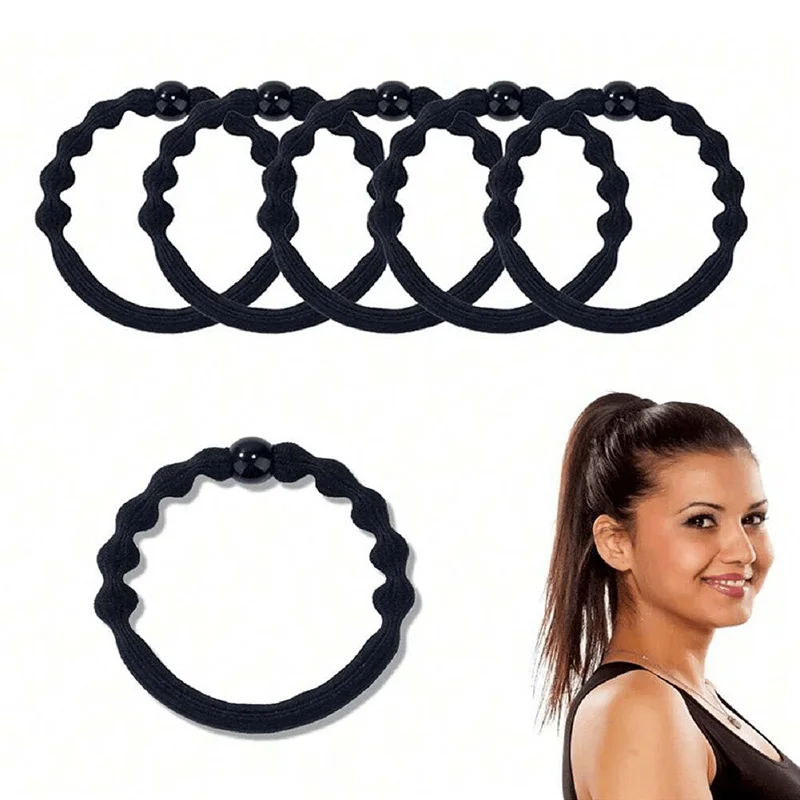 Strong Elastic Durable Hair Tie Ouchless Not Harming Hair Elastic Rubber Band Suitable for Any Hair Thick Thin etc