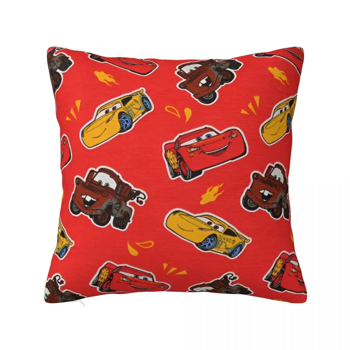 Lightning Mcqueen Pillowcase Printing Polyester Cushion Cover Gift Throw Pillow Case Cover Home Square 45*45cm Multi Size